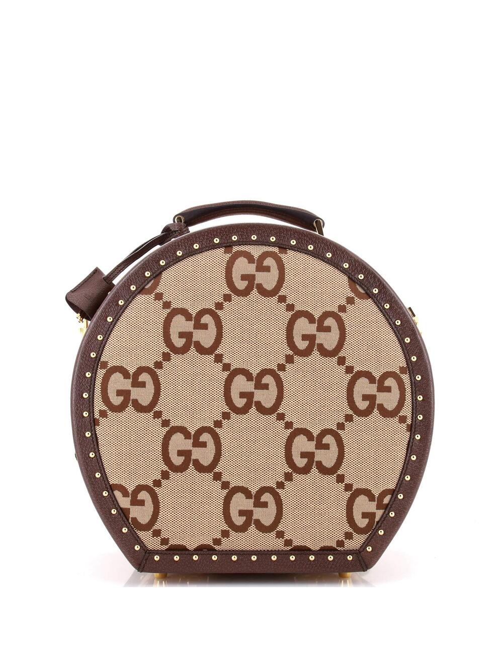 Gucci Savoy Hat Box Bag Jumbo Gg Canvas #374911G22B